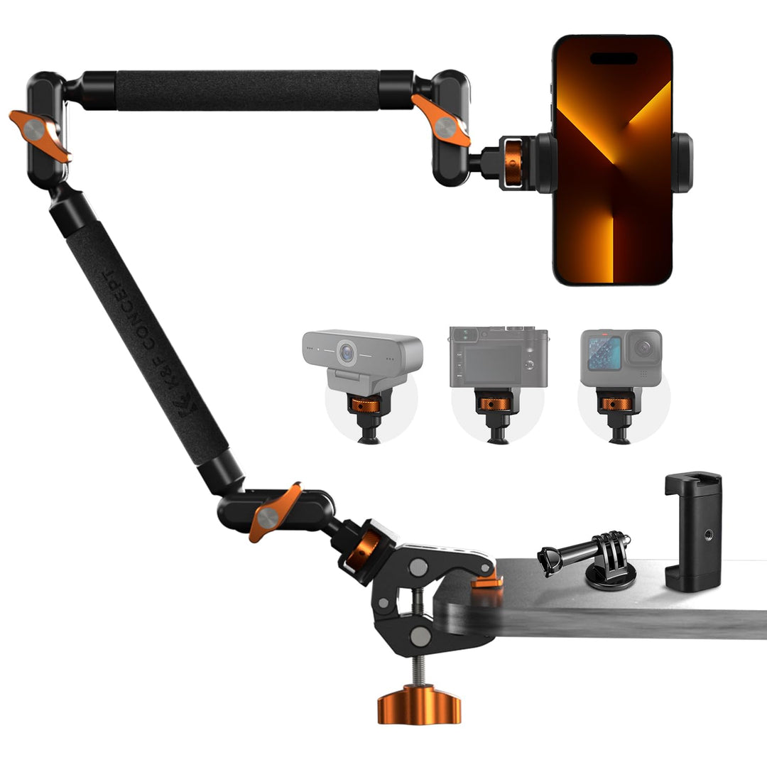 K&amp;F CONCEPT 22" Magic Arm mit Klemme, Spezial für Tischkamera, Monitor arm, Mikrofon arm, Handyhalte