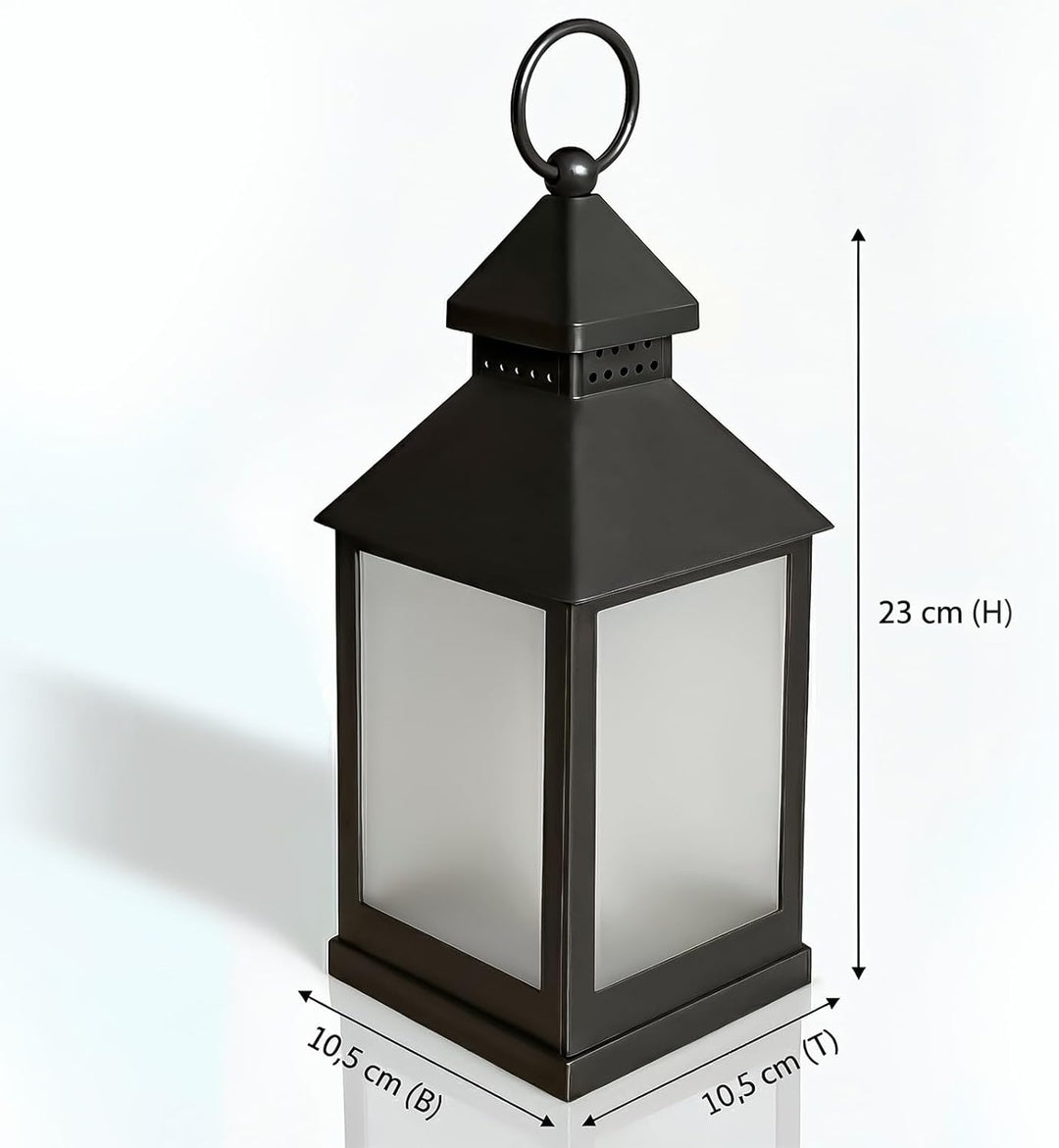 Eaxus® 4er Set LED Laterne für Draussen - Notfallleuchte Blackout. Windlicht mit Flammeneffekt Kerze