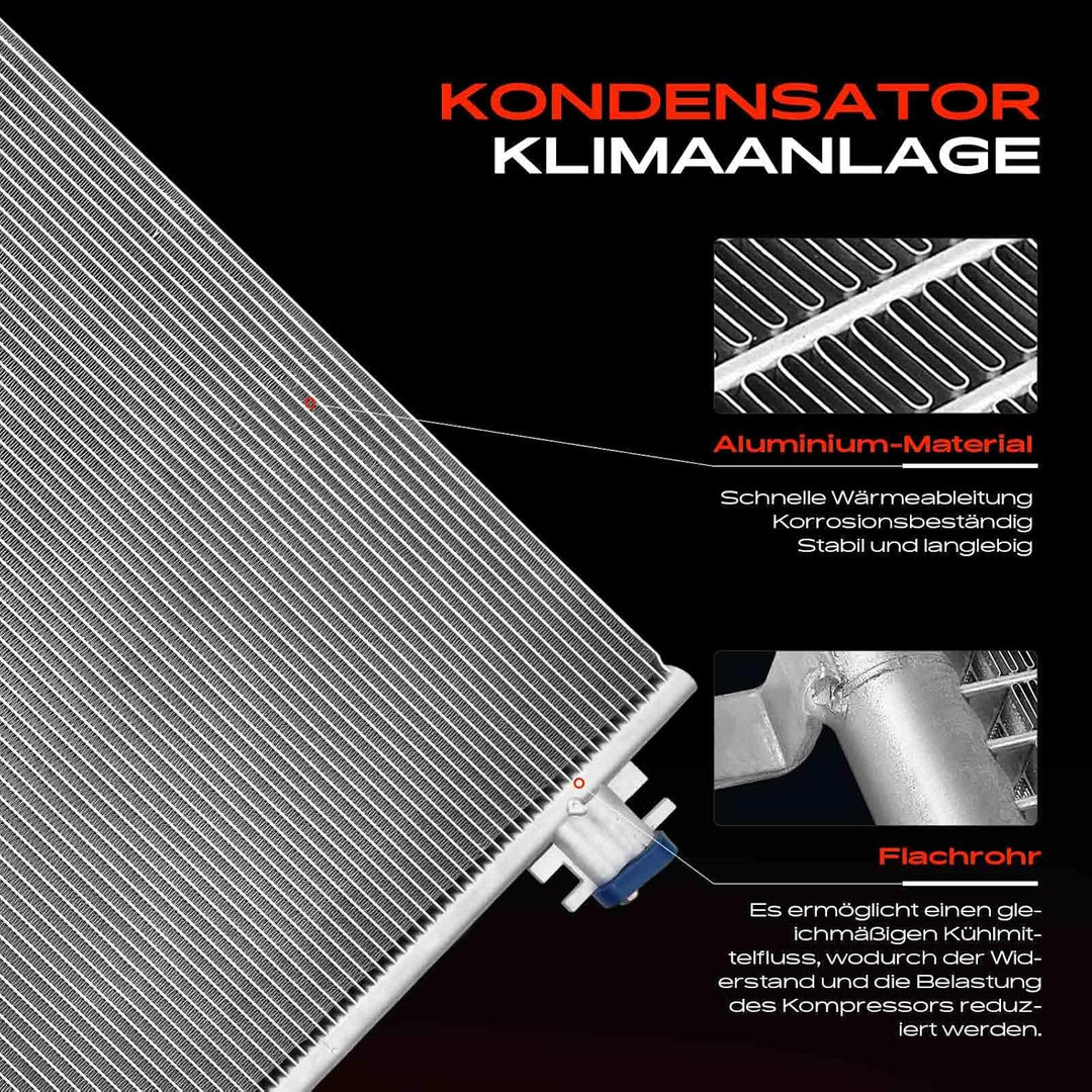 Frankberg Kondensator Klimaanlage Kompatibel mit Qashqai II J11 J11 2013-Heute X-Trail T32 2014-Heut