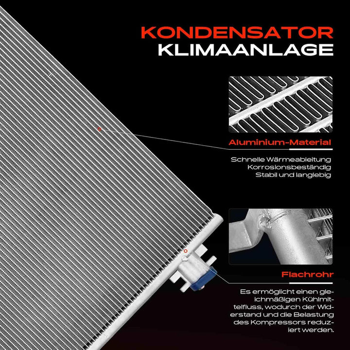 Frankberg Kondensator Klimaanlage Kompatibel mit Qashqai II J11 J11 2013-Heute X-Trail T32 2014-Heut
