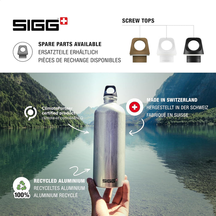 Sigg - Alu Trinkflasche - Traveller - Made in Switzerland - Climatpartner Zertifiziert - Kohlensäure