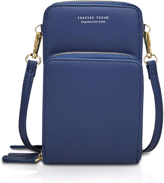 NICOLE&DORIS Damen Elegant Handytasche Kleine Umhängetasche Brieftasche Schultertasche PU Leder Mini