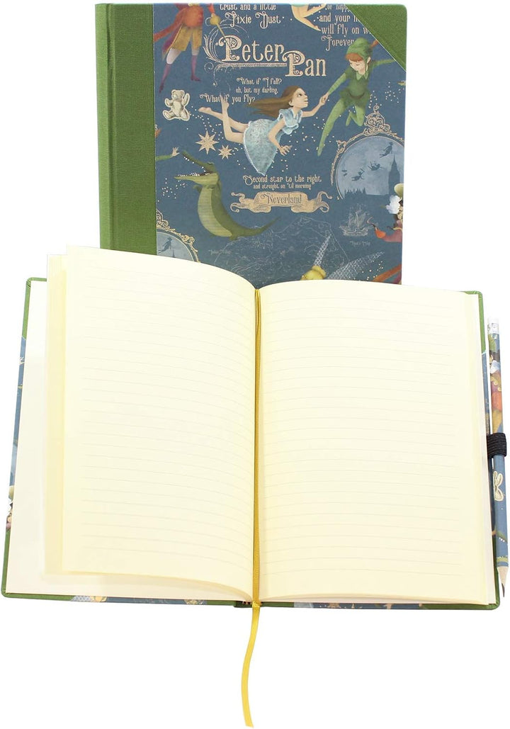 Notizbuch Peter Pan mit Buchbinderleinen