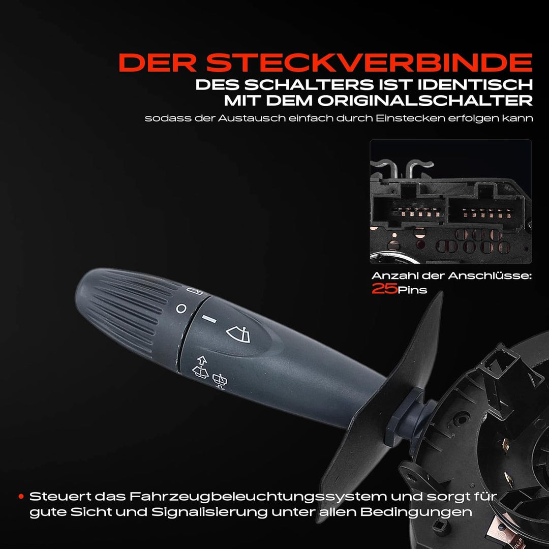Kombischalter Lenkstockschalter für Doblo 119 223 1.2L 1.6L 1.9L Kasten/MPV 2001-2003 735292037