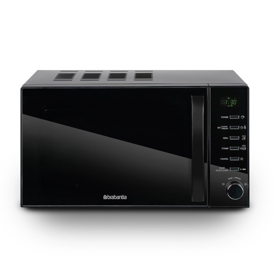 Brabantia Mikrowelle mit Grillfunktion, 20 Liter, 700W, Freistehend, 13 Automatikprogramme, 6 Leistu