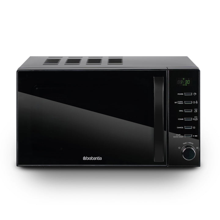 Brabantia Mikrowelle mit Grillfunktion, 20 Liter, 700W, Freistehend, 13 Automatikprogramme, 6 Leistu