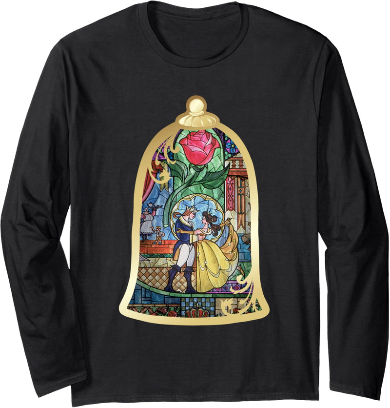 Disney Beauty and the Beast Stained Glass Langarmshirt