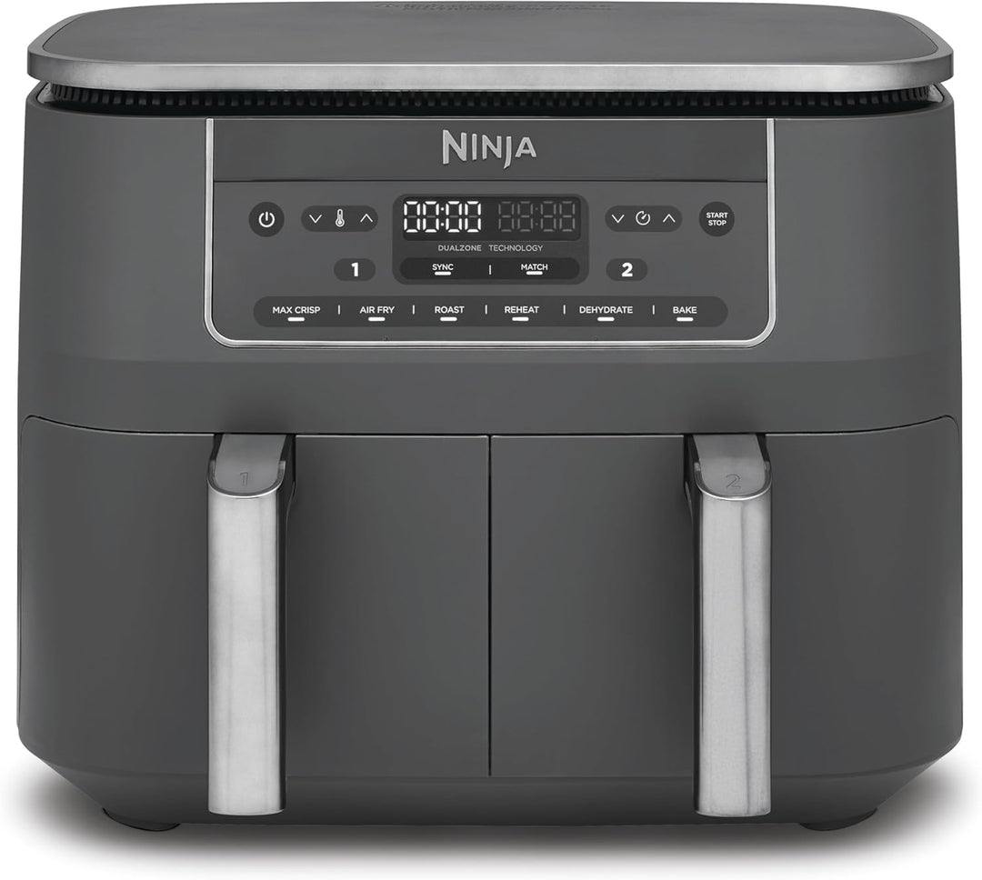 Ninja Dual Zone Digital Air Fritteuse, 2 Schubladen, 7,6 l, 6-in-1, verwendet kein Öl, Air Fry, Max