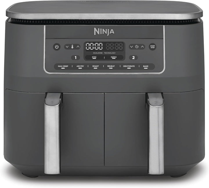 Ninja Dual Zone Digital Air Fritteuse, 2 Schubladen, 7,6 l, 6-in-1, verwendet kein Öl, Air Fry, Max