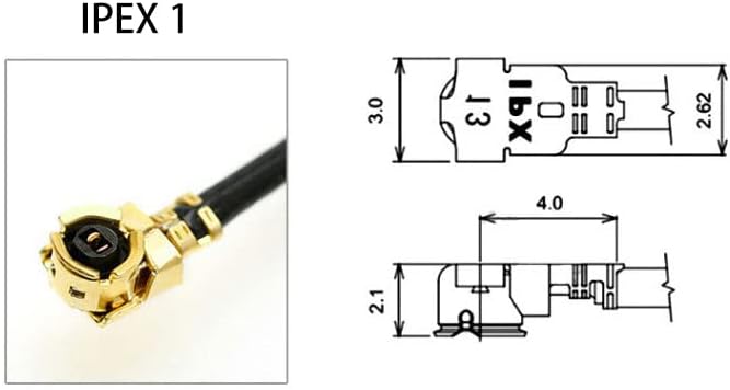 HiLetgo 5 Stück IPX IPEX U.FL to SMA Female Pigtail Antenne WiFi Koaxial Low Loss Kabel 6 Zoll (15 c
