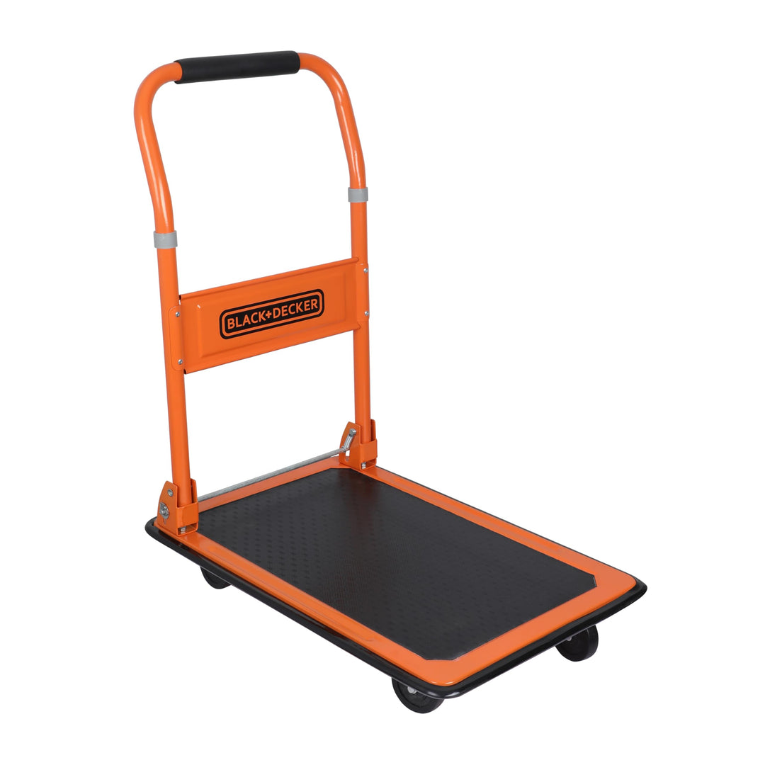 BLACK+DECKER BXWT-H303 Plattformwagen - Transportwagen Max. 80KG - Klappbarer Handwagen 60 x 40 x 80