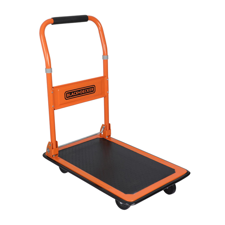 BLACK+DECKER BXWT-H303 Plattformwagen - Transportwagen Max. 80KG - Klappbarer Handwagen 60 x 40 x 80