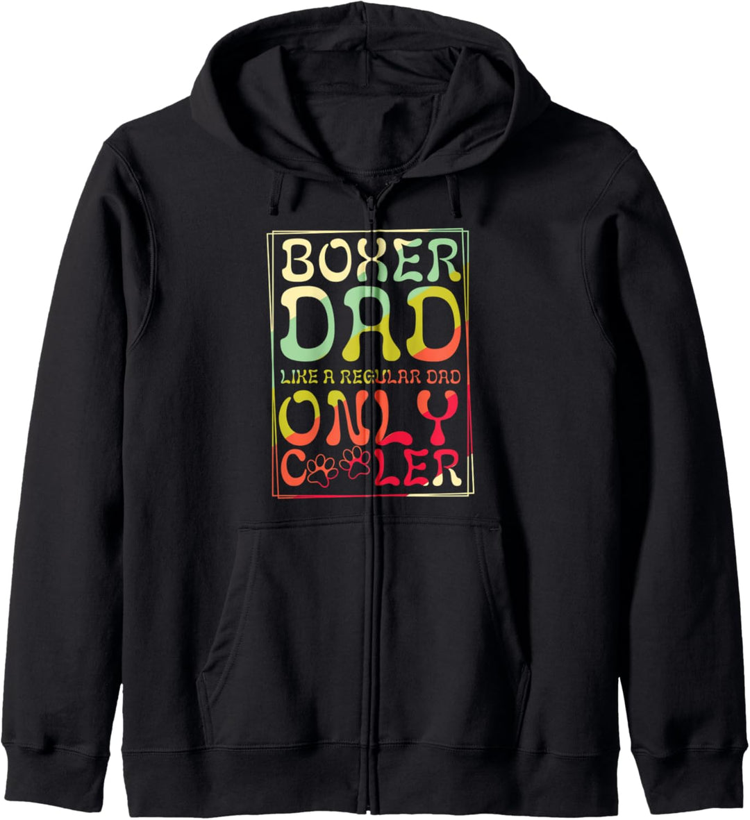 Boxer Dad Like A Regular Dad Only Cooler Funny Dog Owner Kapuzenjacke
