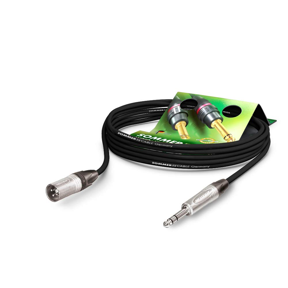 Sommer Cable Mikrofonkabel Stage 22 Highflex XLR male 3-pol Neutrik NC3MXX / Klinke 6,3mm stereo Neu