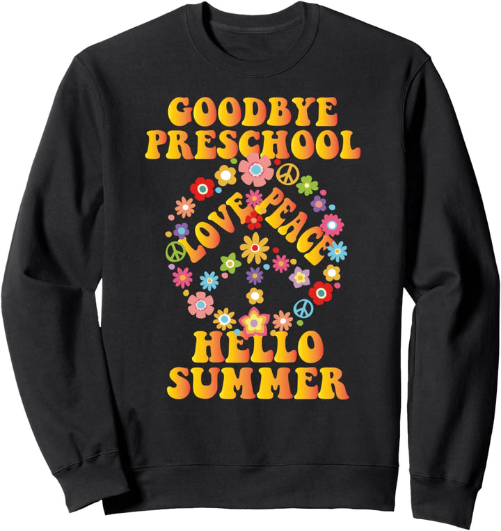 Last Day School Hallo Sommer Tie Dye Hippie Lehrer Schüler Sweatshirt