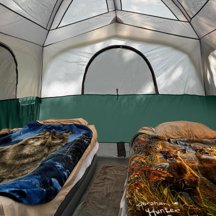 UNP Tents 6 Person Waterproof Windproof Easy Setup,Double Layer Family Camping Tent with 1 Mesh Door