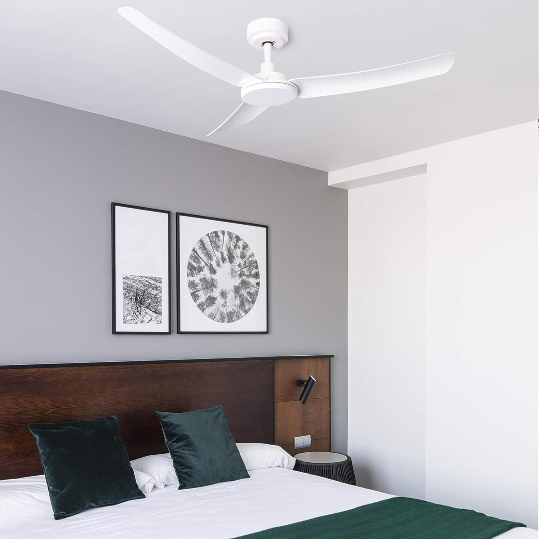 FARO BARCELONA 33804 - SIROS Deckenventilator weiss mit DC Motor