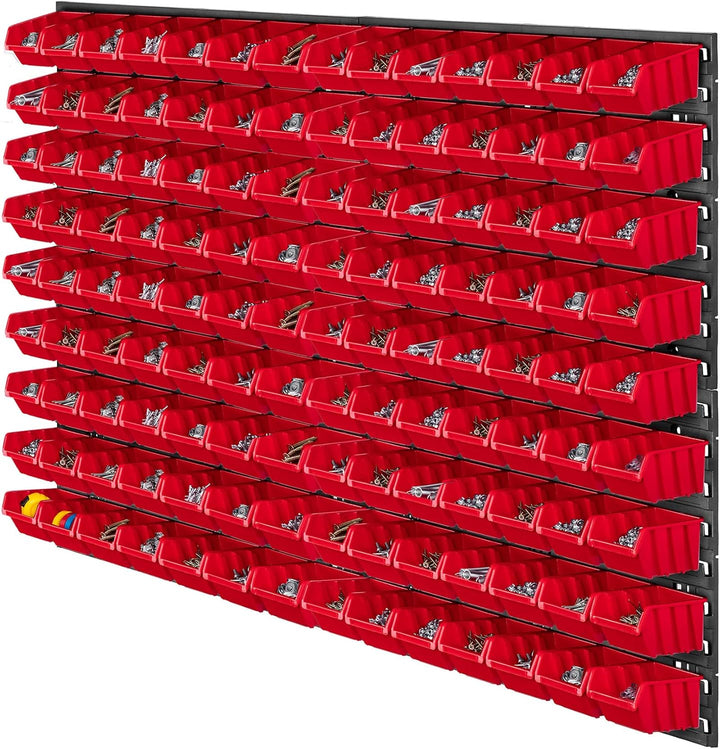 KADAX Werkstattwandregal, 116x78cm Lagersystem aus robustem Kunststoff, UV-Resistentes Werkstattrega