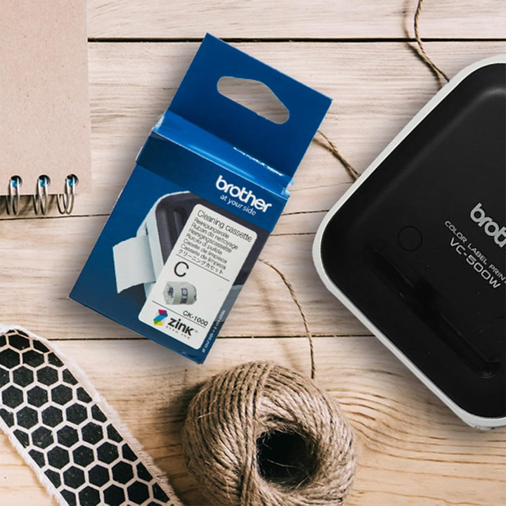 Brother BA77932 CK-1000 Reinigungsrolle, 50 mm breit, 2 m lang für Etikettendrucker VC-500W One size