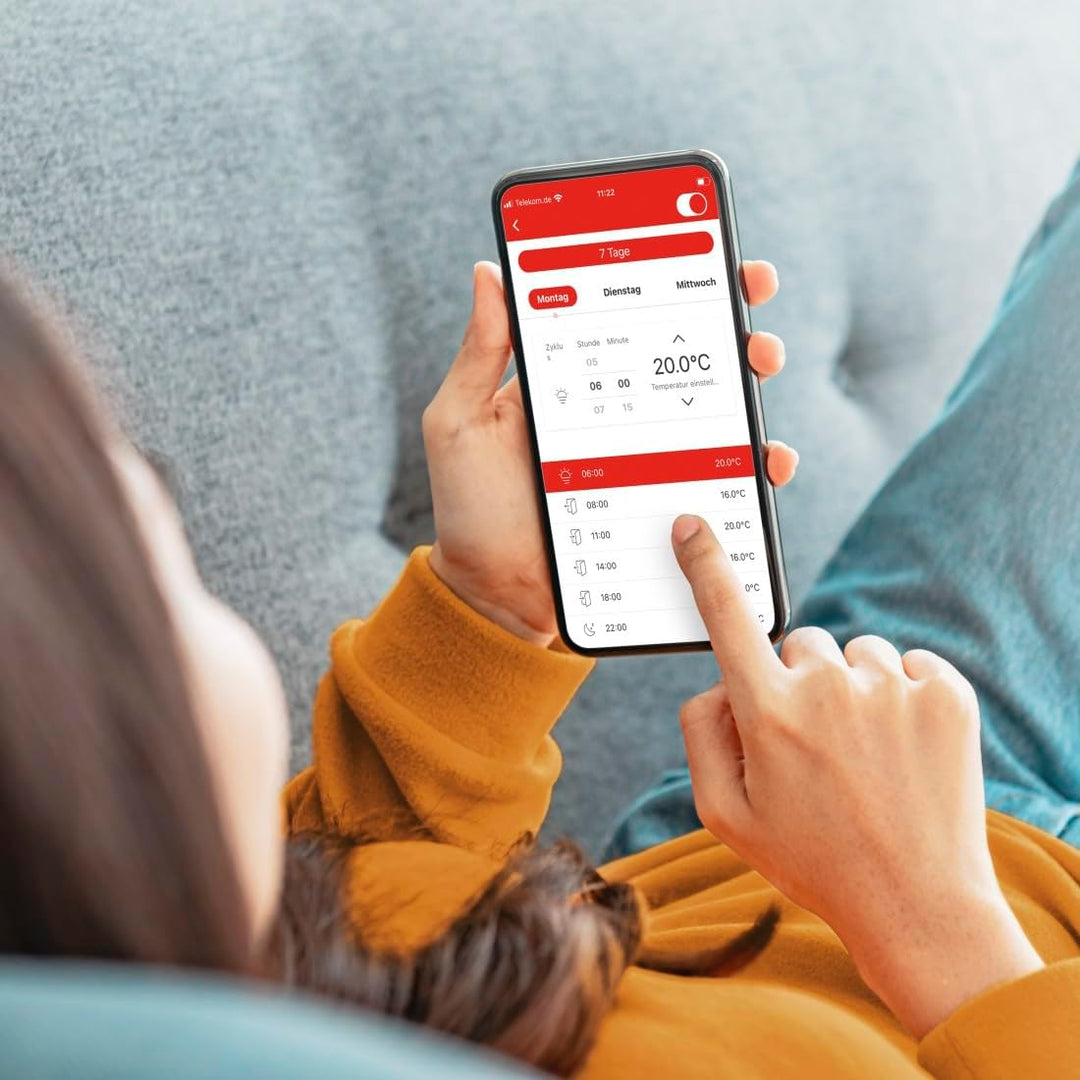 Hama Raumthermostat Fussbodenheizung (Heizkörperthermostat für Smart Home Fussbodenheizung, programm