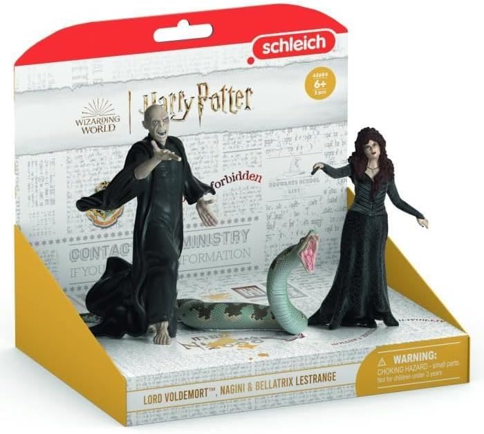 schleich 42684 Lord Voldemort, Nagini & Bellatrix Lestrange, ab 6 Jahren, HARRY POTTER - Spielfigur,