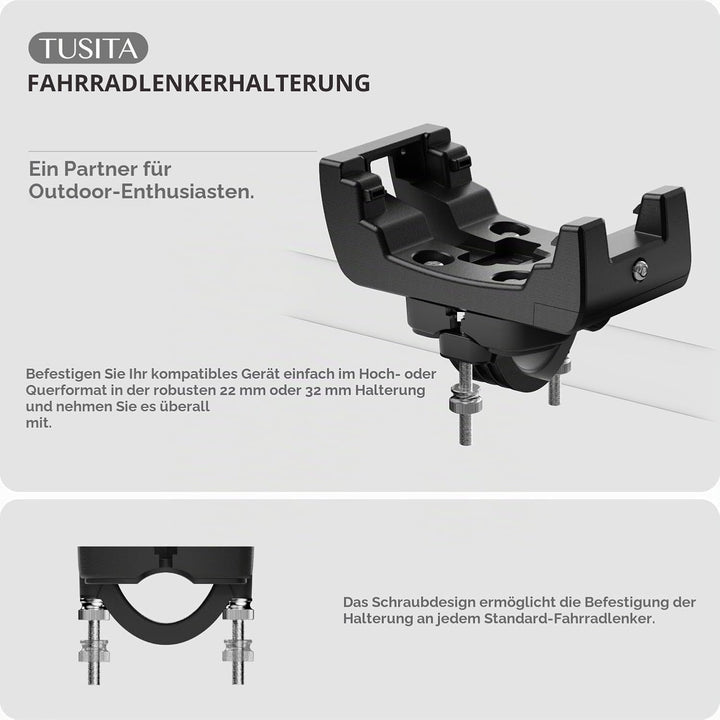 TUSITA Fahrrad Lenkerhalterung Kompatibel mit Garmin Montana 700 700i 750i