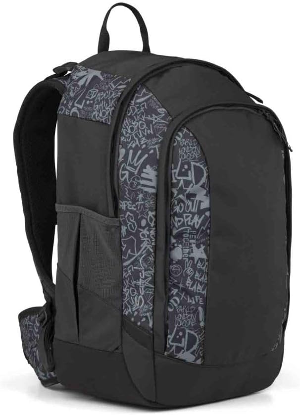Satch Air Schulrucksack Set 3tlg. inkl. Sportbeutel (Street Ink), Street Ink