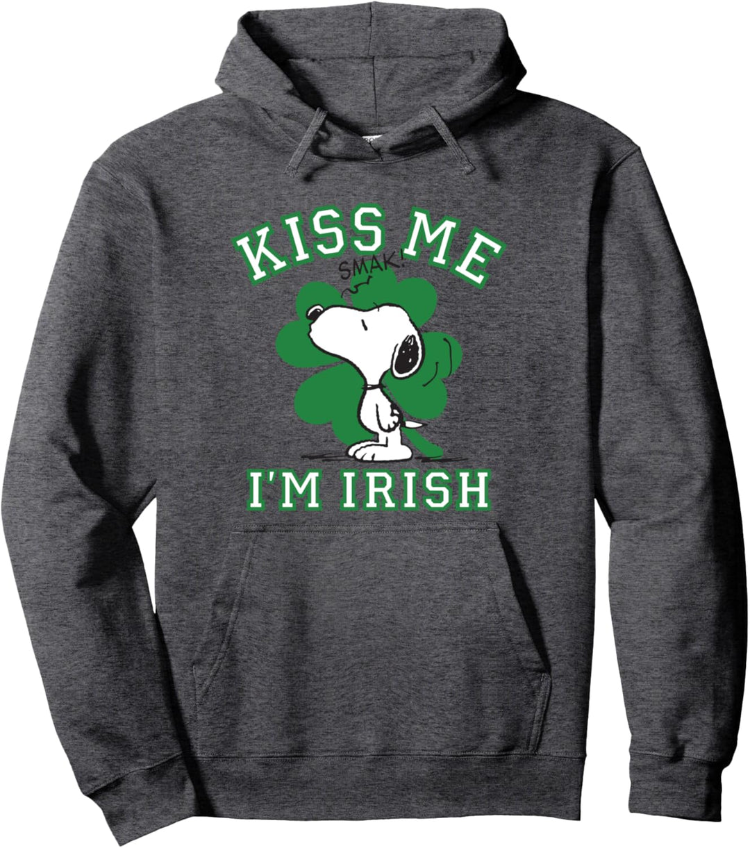 Peanuts St Patrick's Day Snoopy Küss mich Pullover Hoodie