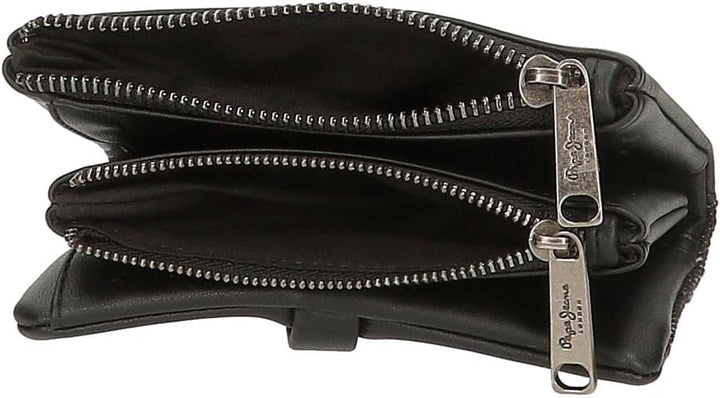 Pepe Jeans Daila Geldbörse schwarz Baumwolle, Polyester und PU. Brieftasche, Brieftasche