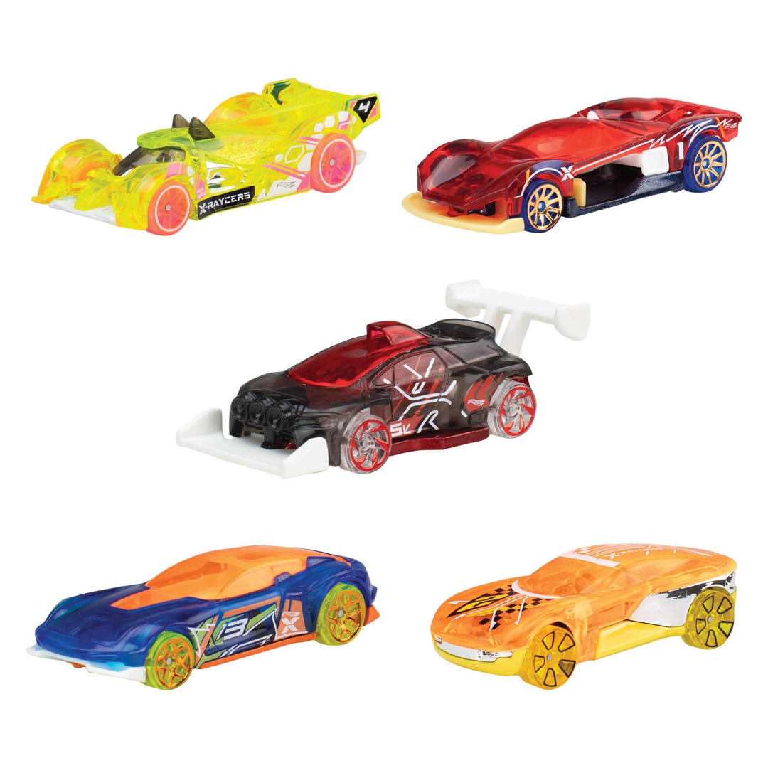 Hot Wheels Spielzeugautos oder -Trucks 5er-Pack Bundle, 3 thematische Sets mit 5 Fahrzeugen im Masss