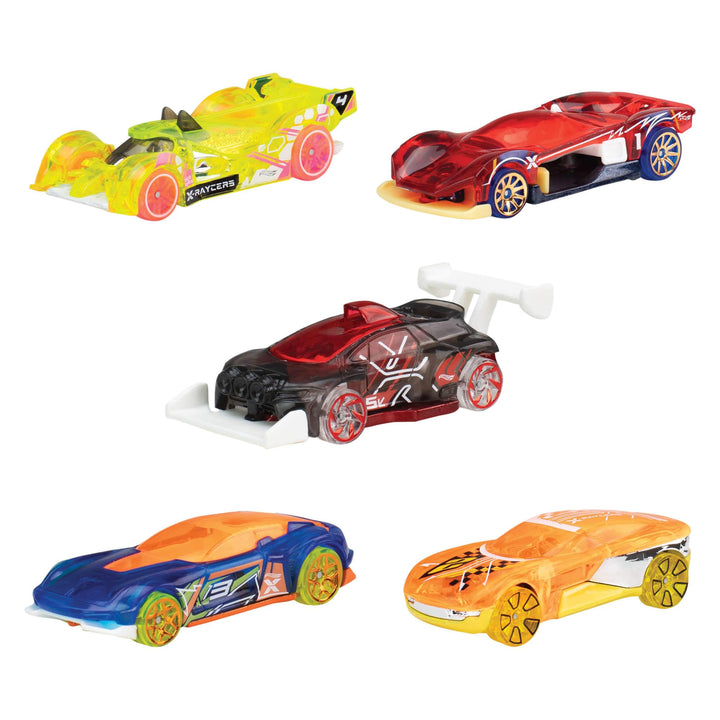 Hot Wheels Spielzeugautos oder -Trucks 5er-Pack Bundle, 3 thematische Sets mit 5 Fahrzeugen im Masss