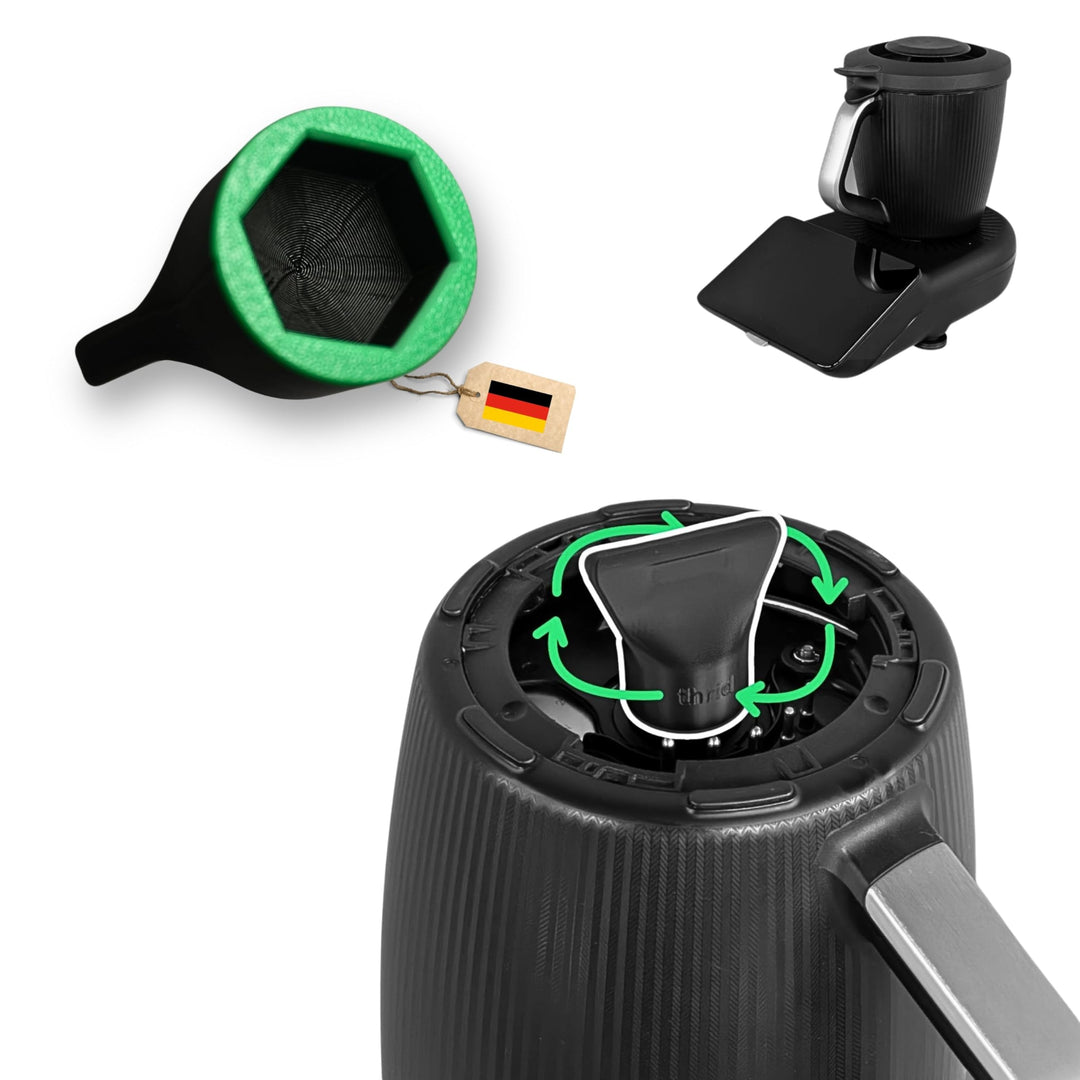 Teiglöser für Thermomix TM7 Vorwerk – Zubehör Drehhilfe Gadget für Thermomix TM7 Teigblume Messerdre