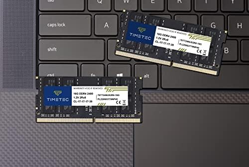 Timetec 16GB DDR4 2400MHz PC4-19200 Non-ECC Unbuffered 1.2V CL17 2Rx8 Dual Rank 260 Pin SODIMM Lapto