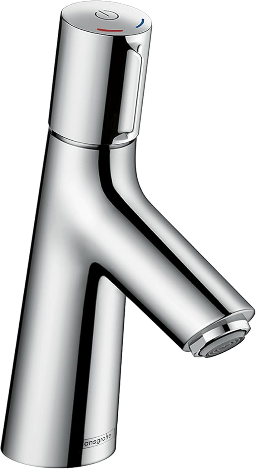 hansgrohe Wasserhahn Talis Select S (Armatur mit Auslauf Höhe 80mm und Zugstangen-Ablaufgarnitur) Ch