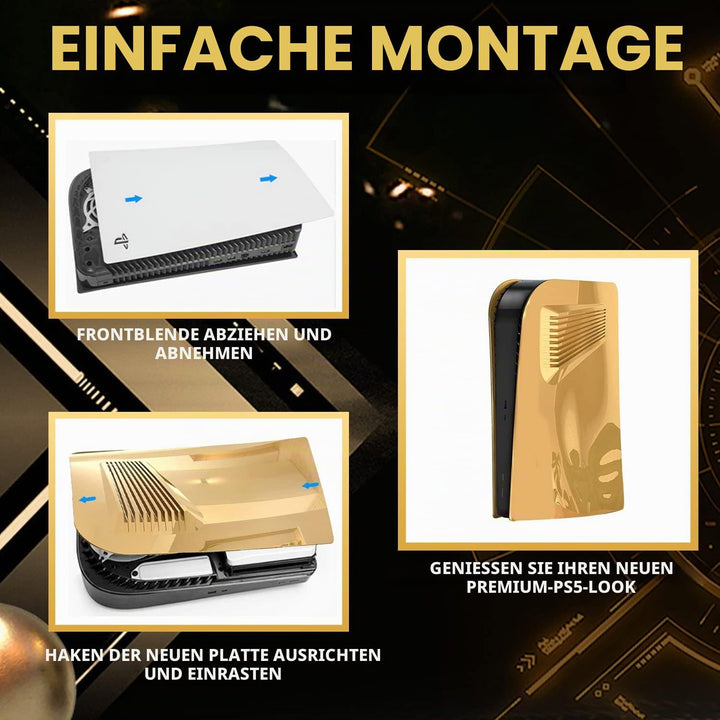 PS5 Digitale Frontplatte mit Kühlungsöffnungen, gebogen, Ersatzplatten, Zubehör für Playstation 5 Di