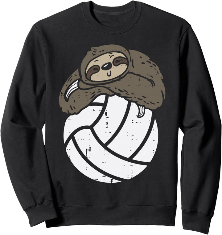 Faultier-Volleyball, niedlich, faule Tiere, Sport, Herren, Damen, Kinder Sweatshirt