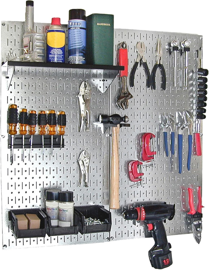 Wand Kontrolle 30-wgl-200gvb verzinktem Stahl Stecktafel Werkzeug Organizer, 30-WGL-200GVB Galv/Blac