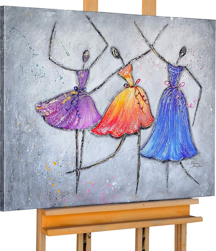 Monica Mirafiori I 100% HANDGEMALT I Gemälde Tanzen ... I 90x70cm | Gemälde Handgemalt | Acrylgemäld