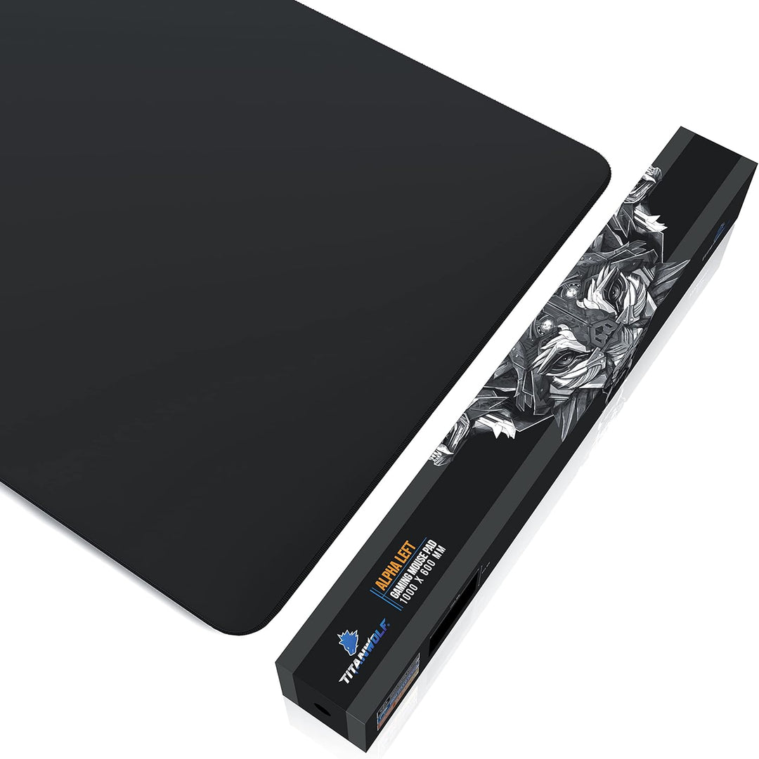 TITANWOLF - Übergrösse Mauspad Gaming 1000x600mm - XXXL Mousepad gross mit Motiv - Tischunterlage La