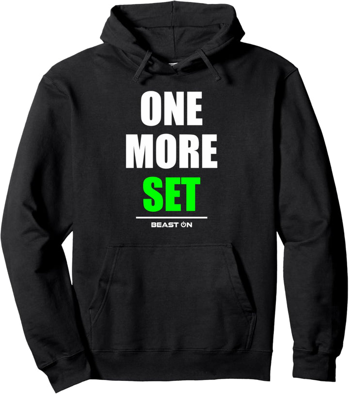 One Last Rep Bodybuilding Gains Gym Fitness Workout Grün Pullover Hoodie