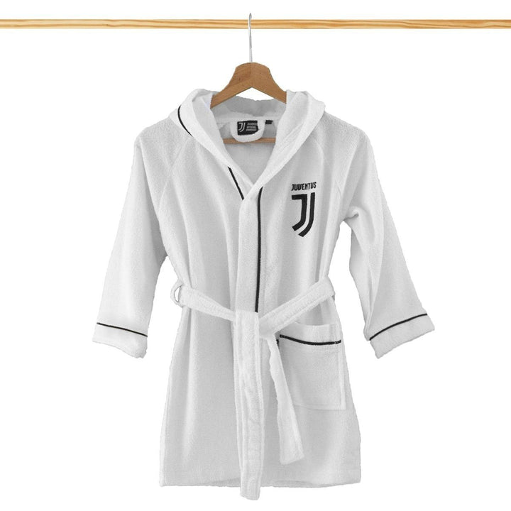FC Juventus, Bademantel aus Mikrofrottee, für Jungen 8-10 ANNI Bianco 8-10 Jahre Schwarz, 8-10 Jahre