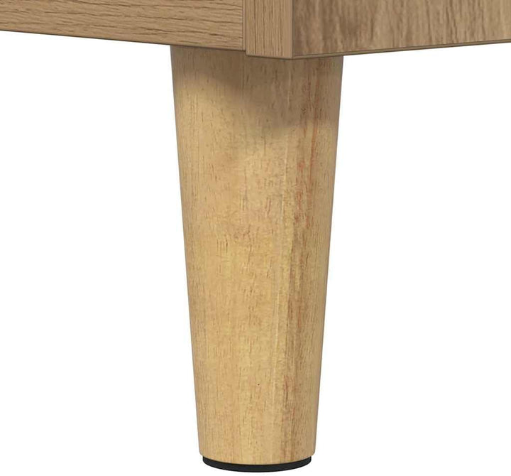 vidaXL Schallplattenschrank Artisan-Eiche 121 x 38 x 48 cm, Moderner Musikschrank, robuster Vinylspe