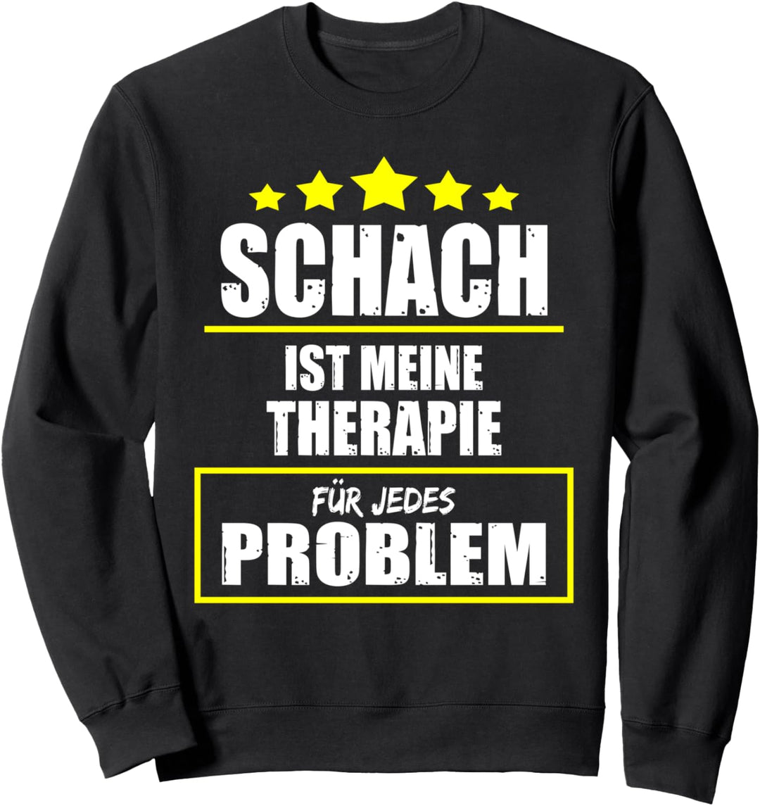 Schach Ist Meine Therapie Denksport Taktik Chess Geschenk Sweatshirt