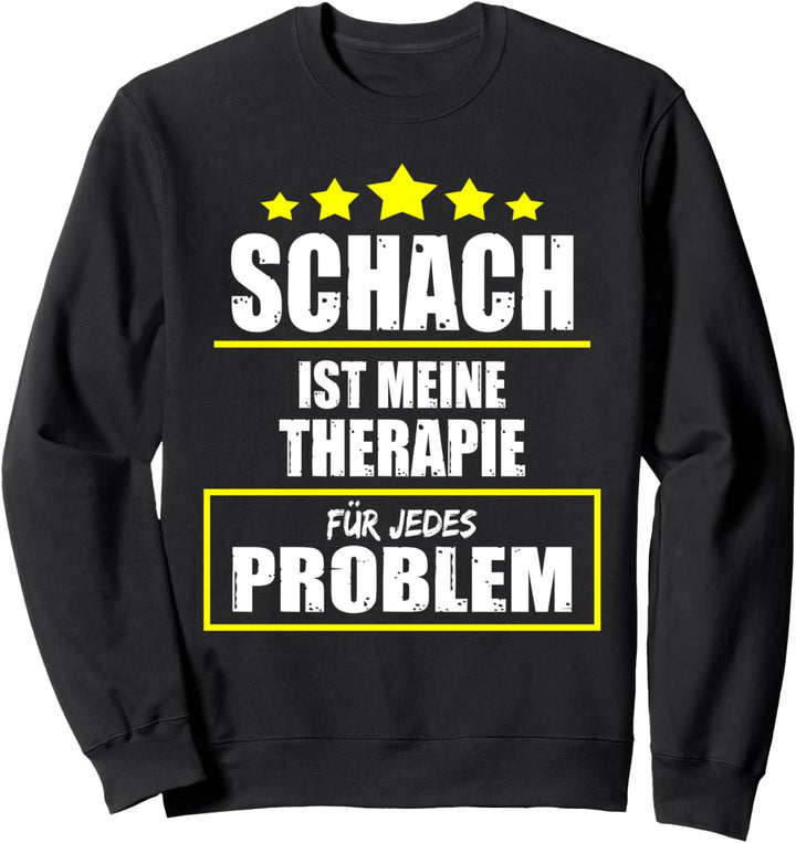 Schach Ist Meine Therapie Denksport Taktik Chess Geschenk Sweatshirt