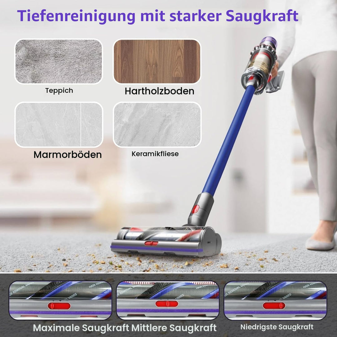 Torque Drive Bodendüse für Dyson V11 V15 V10 V8 V7 Bürste Anti-Tangle Einstellbare Saugkraft Elektri