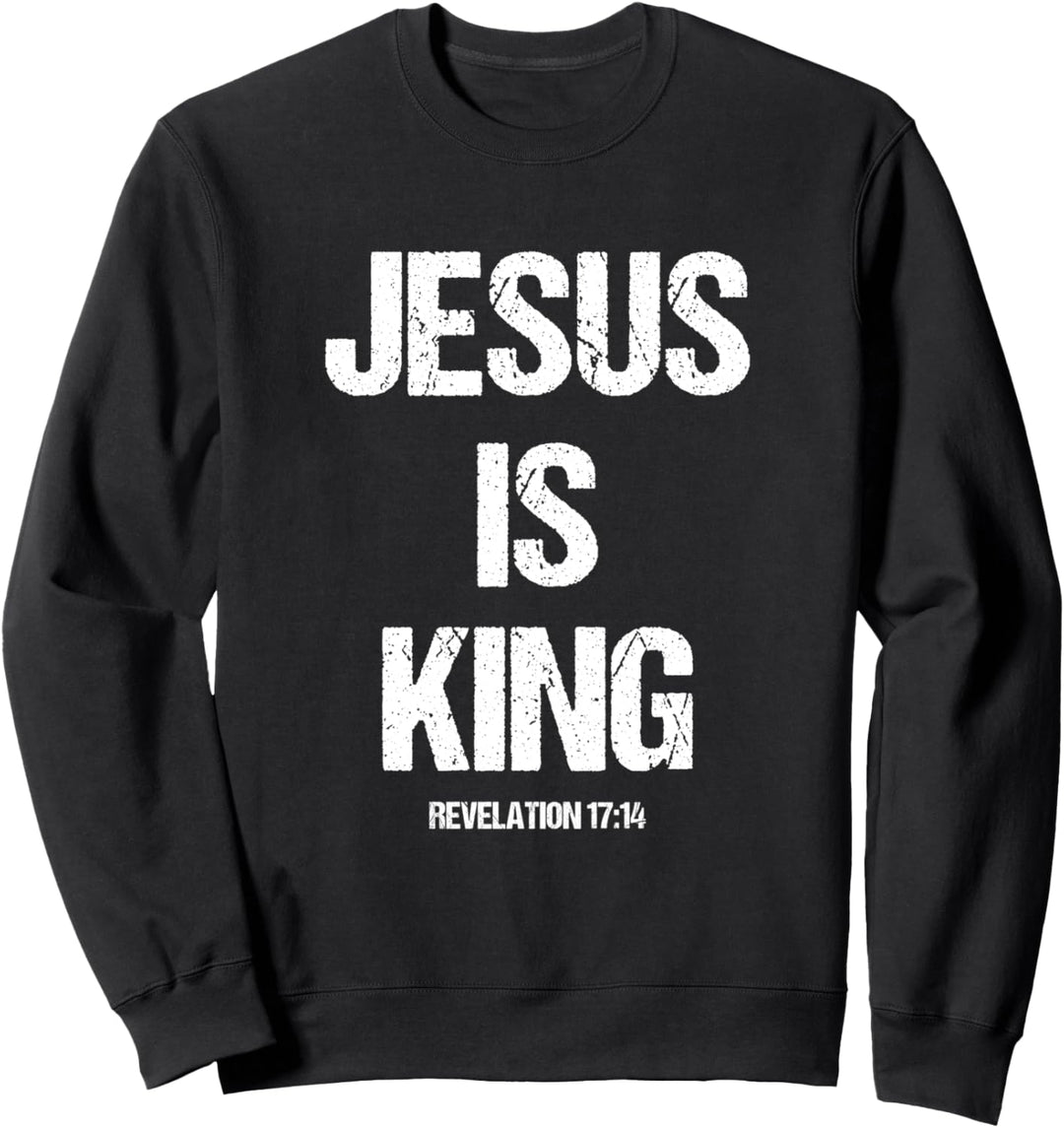 Jesus ist der König Motivierende christliche katholische Sweatshirt