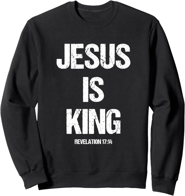 Jesus ist der König Motivierende christliche katholische Sweatshirt