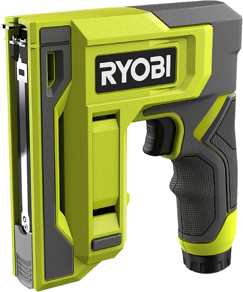 RYOBI 4 V USB-LITHIUM Akku-Tacker RST4-0, schnelles und müheloses tackern, für Bastel- und Dekoratio