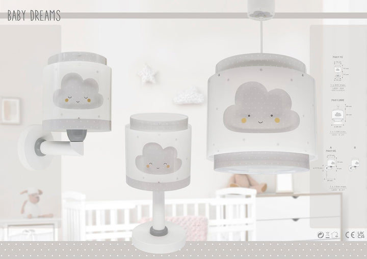 Dalber Kinder-Kleiderbügel aus ökologischem Holz – Wolke, Grau – 8 Stück (2 Modelle) – 31 cm – lusti