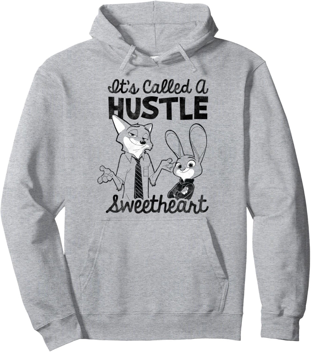 Disney Zootopia Nick & Judy It's Called A Hustle Sweetheart Pullover Hoodie